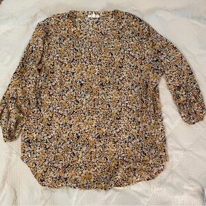 Maurices Multicolor Floral Blouse